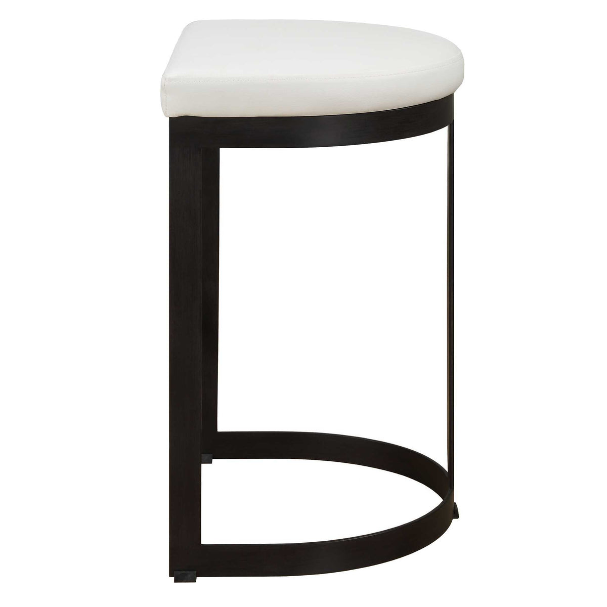 Ivanna Counter Stool - White / Black by Uttermost - View 5