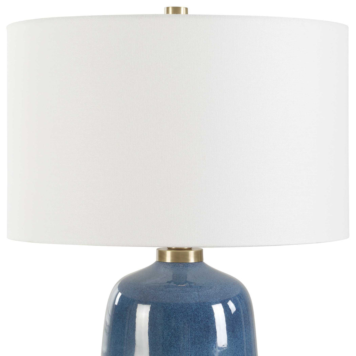 Brae Glaze Table Lamp - Blue by Uttermost - View 4
