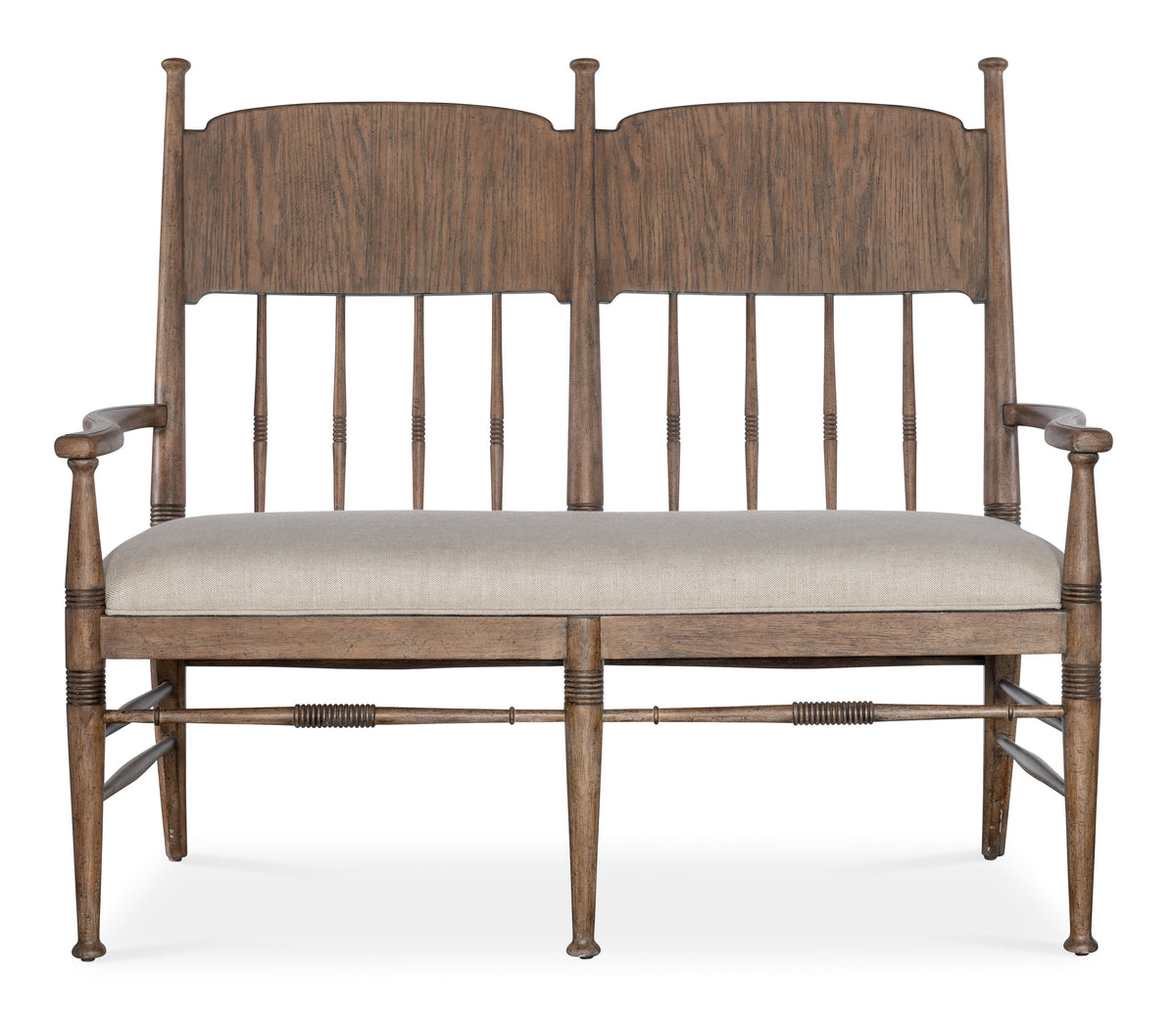 Americana Dining Bench - Light Brown / White by Hooker Furniture - View 4