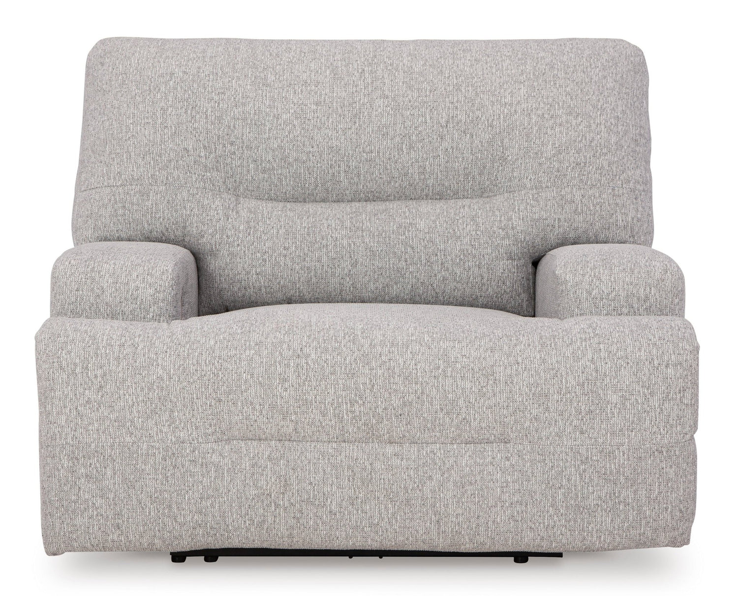Acklen Place Wide Seat Power Recliner Pewter - Front