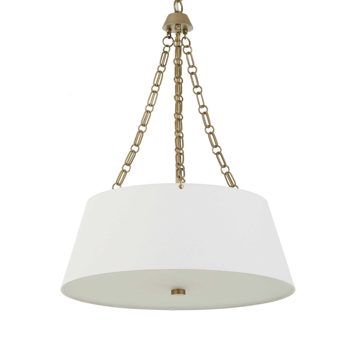 Andalucia 4 Light Drum Pendant - Gold / White by Uttermost - View 8