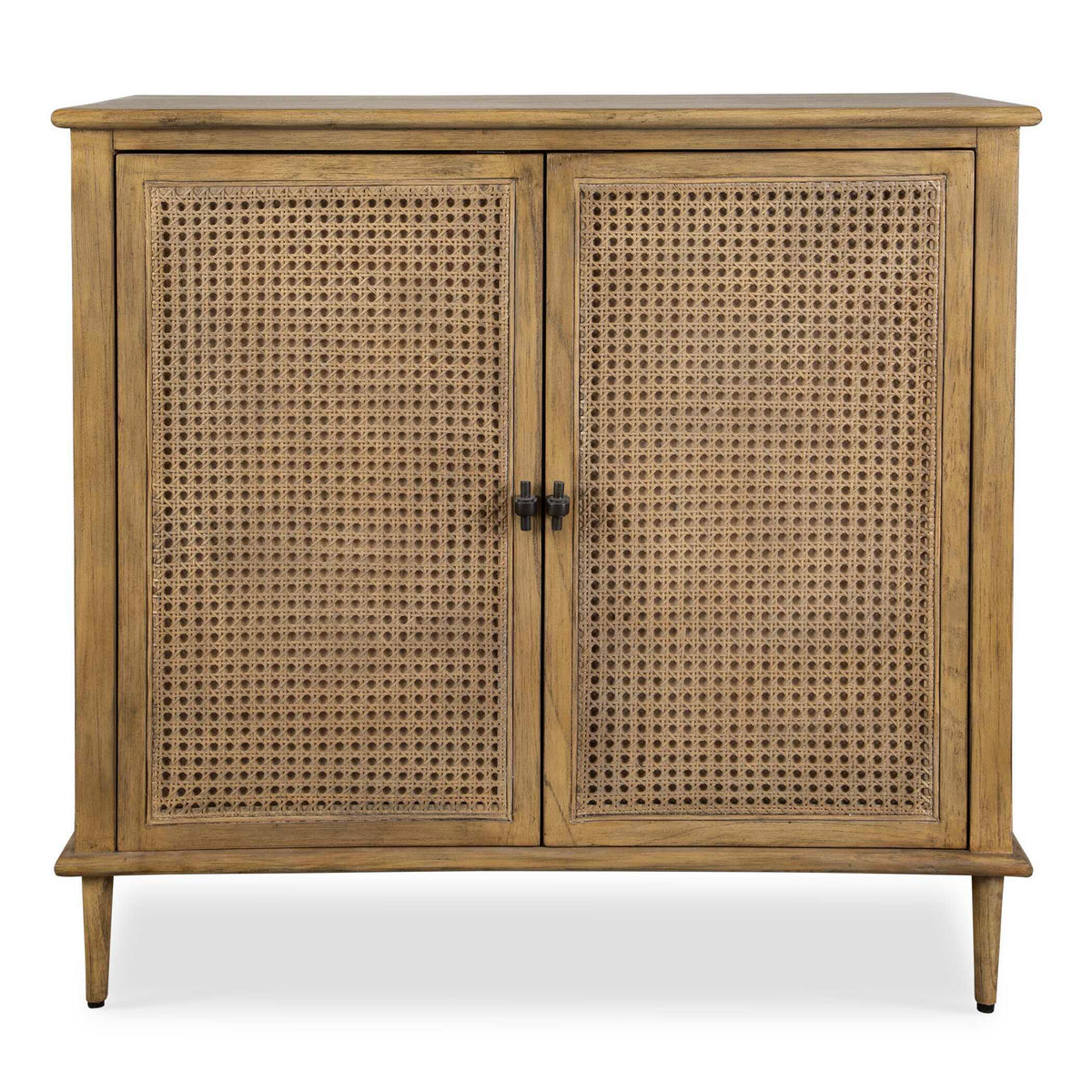 Coast 2 Door Rattan Cabinet Woodtone - Light Brown by Uttermost - View 1