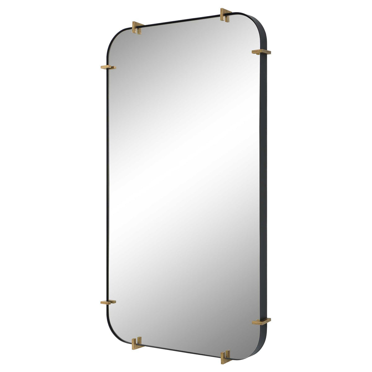 Pali Industrial Iron Mirror - Gold by Uttermost - View 4