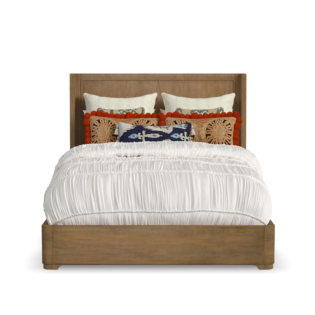 Normandy Queen Panel Bed - Light Brown | Flexsteel