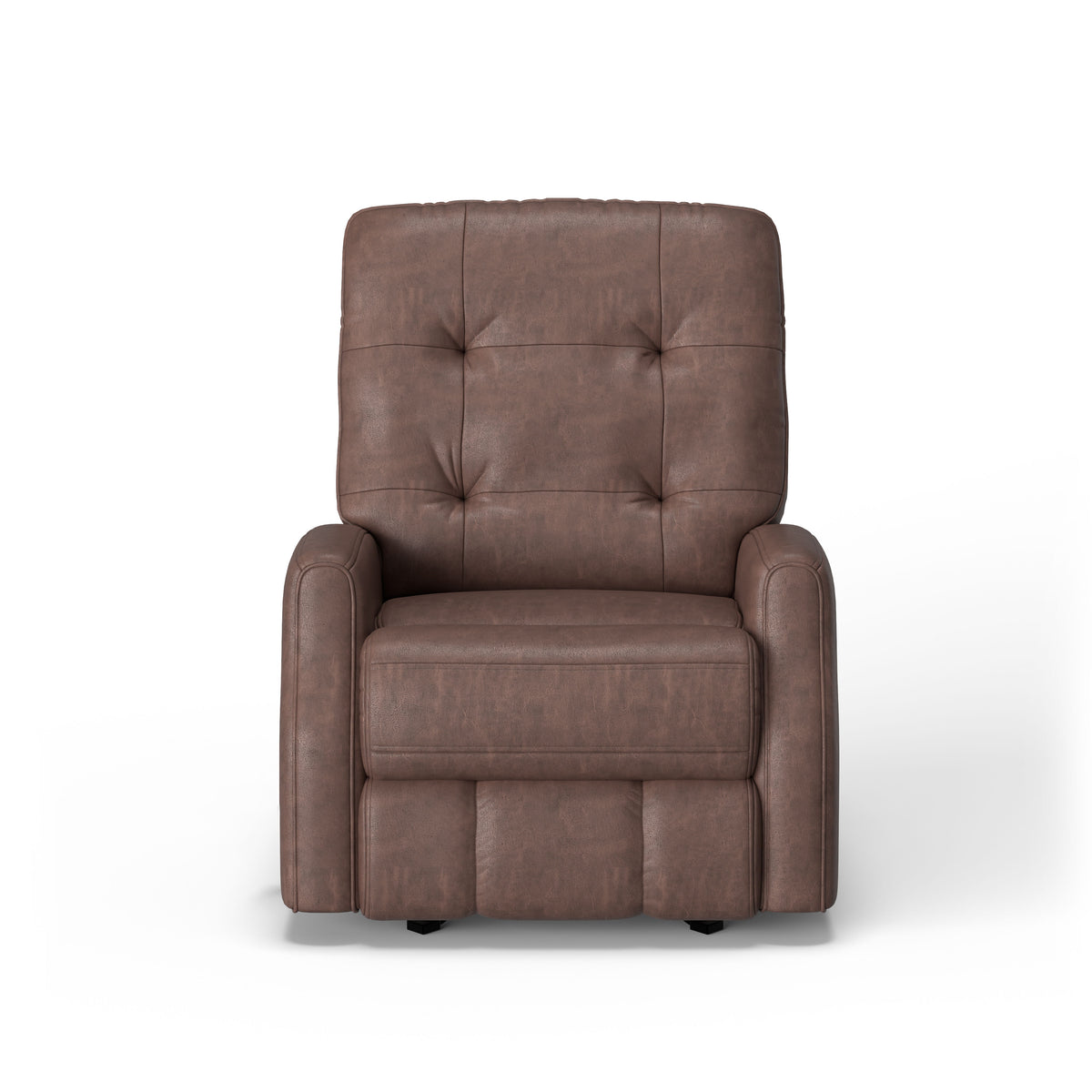 Devon Transitional Leather Power Rocking Recliner, Power Headrest | Flexsteel