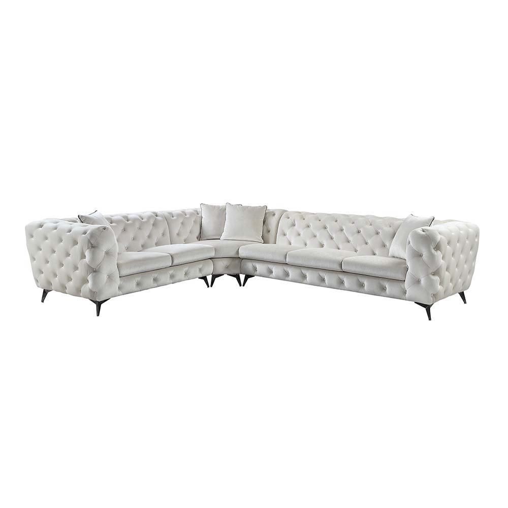 Atronia - Sectional Sofa - Beige Fabric | Home Elegance USA
