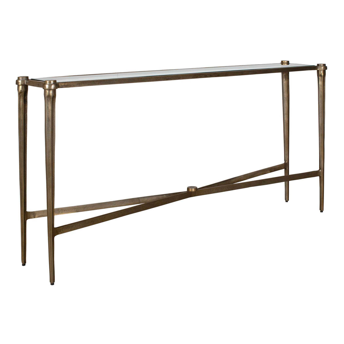 Amara Console Table Antique Brass - Gold by Uttermost - View 3