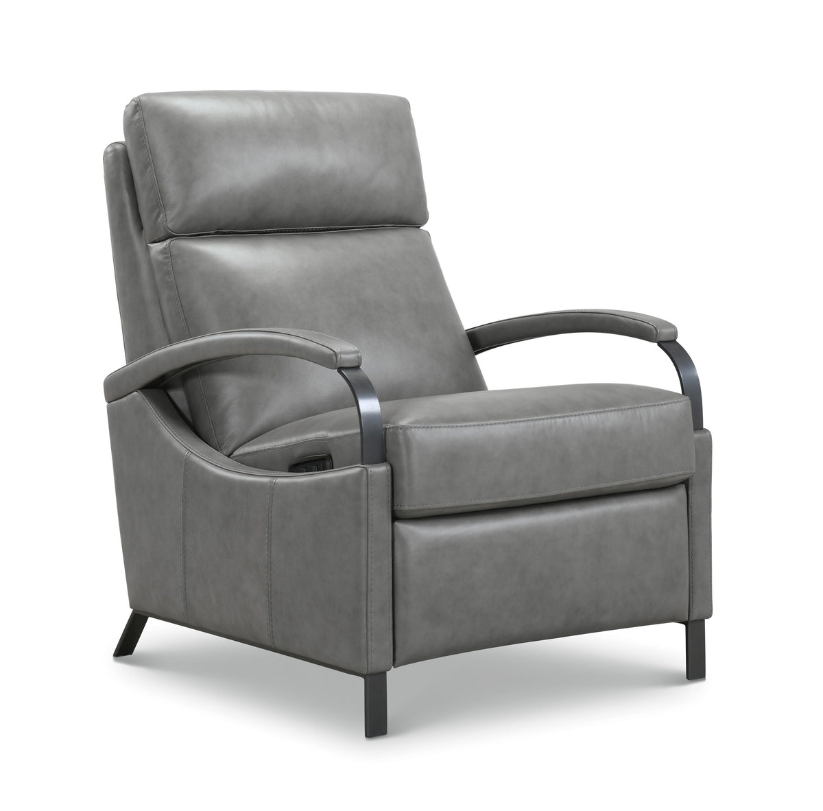 Andes Power Recliner With Power Headrest - Dark Gray by Hooker Furniture - View 2