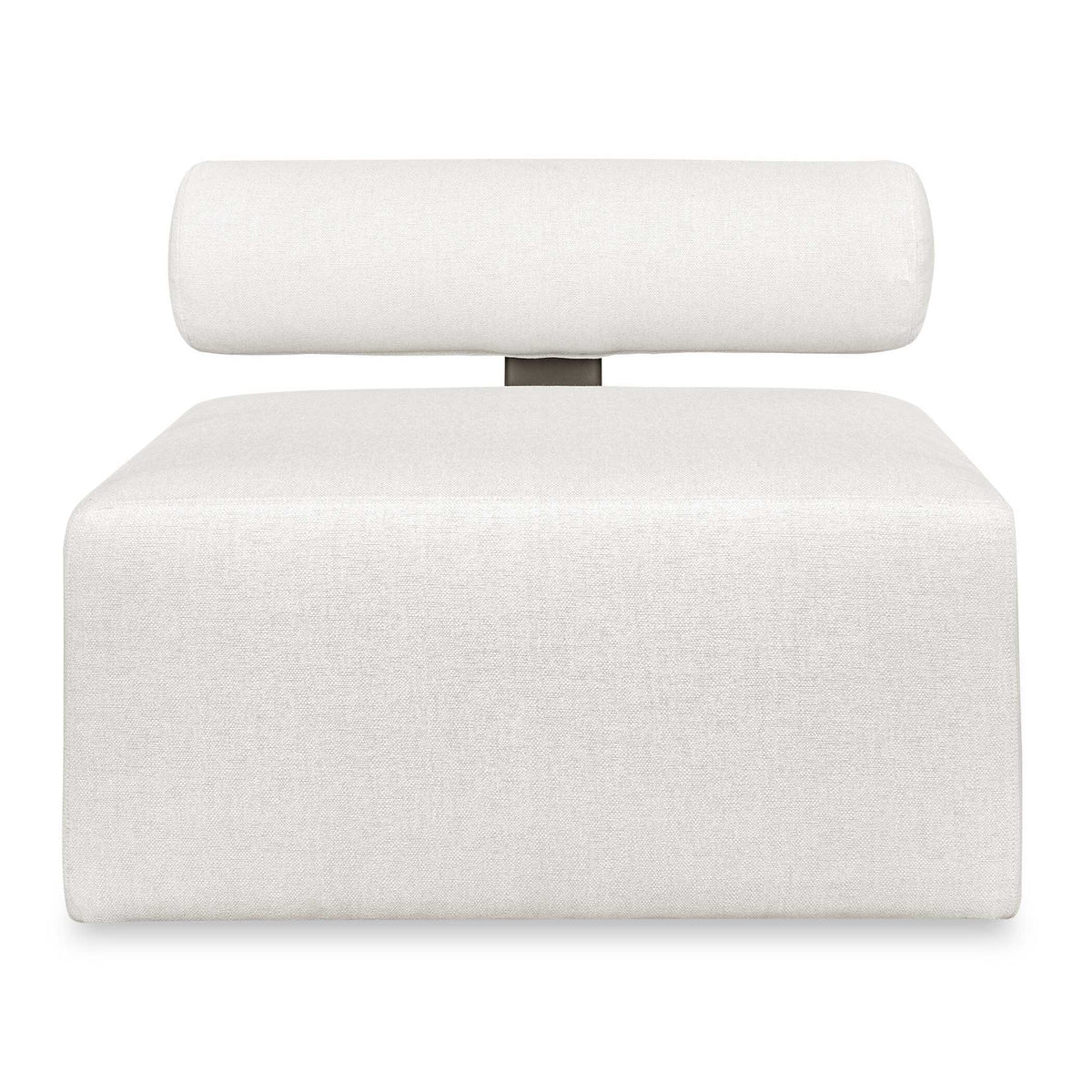 Bolster Back Armless Outdoor Sofa - White by Uttermost - View 1