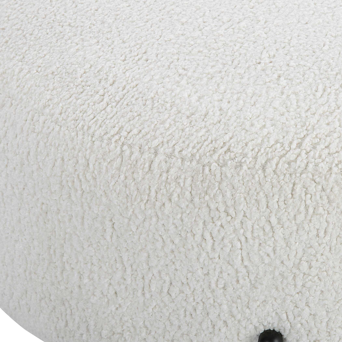 Arles Large Plush Ottoman - White by Uttermost - View 6