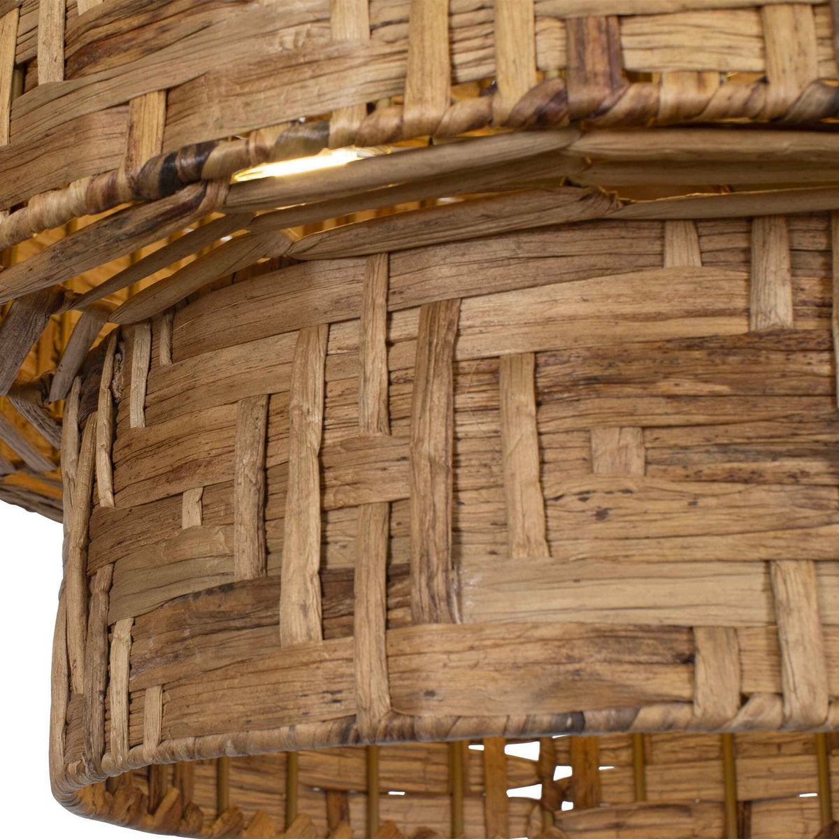 Water Hyacinth 4 Light Woven Pendant - Light Brown by Uttermost - View 8