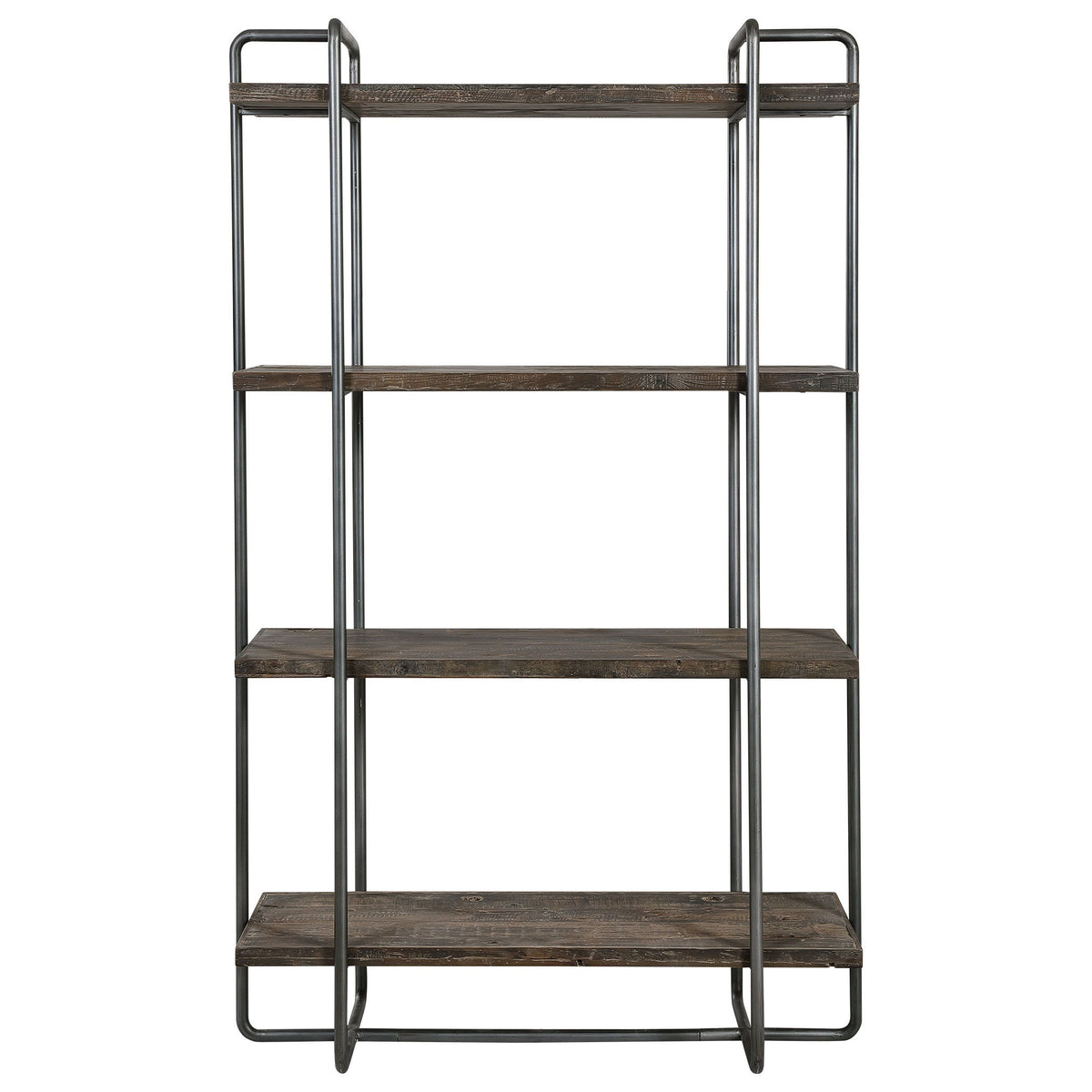 Stilo Urban Industrial Etagere - Dark Brown / Dark Gray by Uttermost - View 1