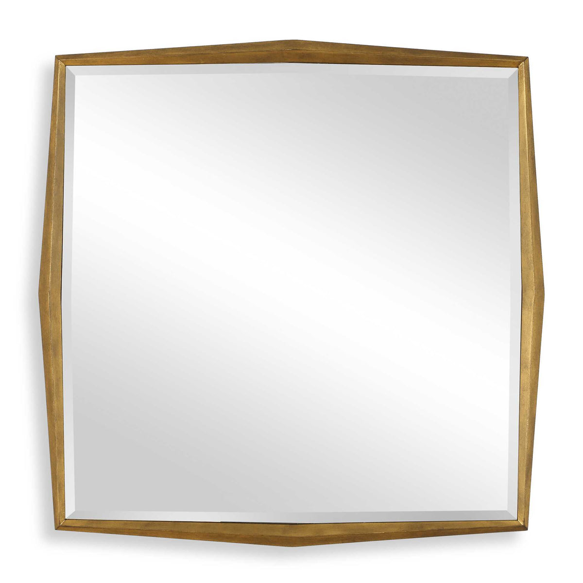 On Point Square Mirror - Gold by Uttermost - View 1