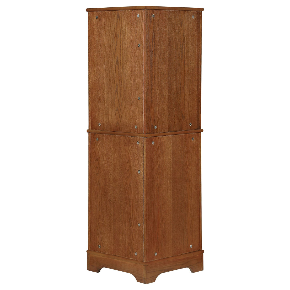 Coreosis 4 - shelf Corner Curio Cabinet Golden Brown | Coaster | Home Elegance USA