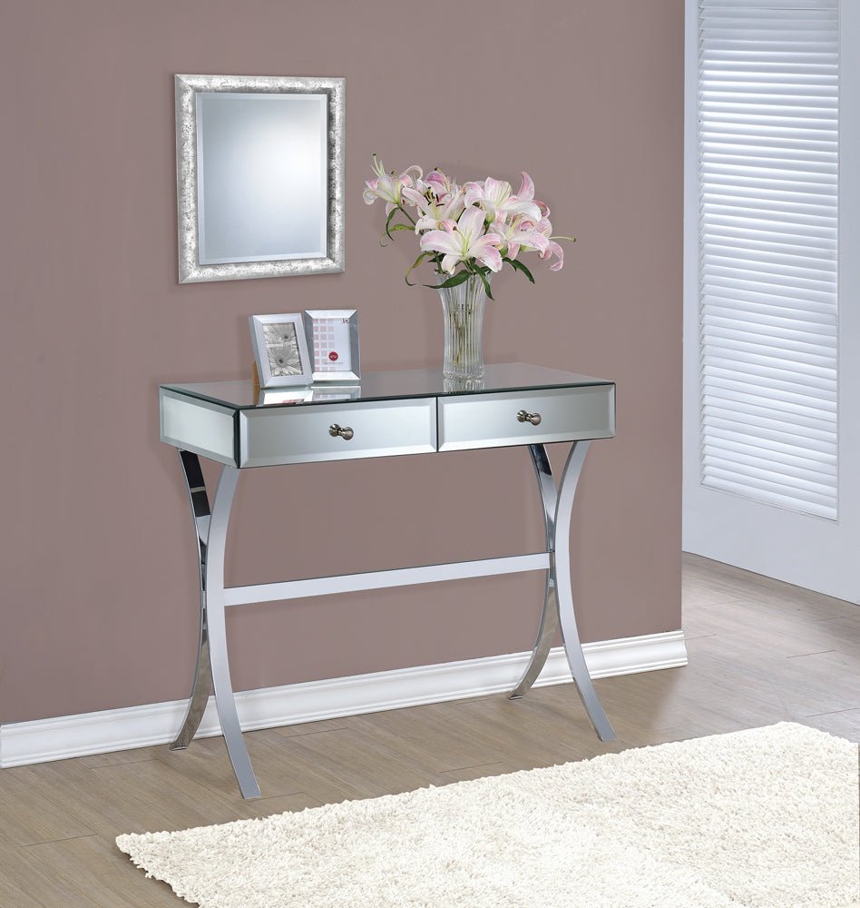 Console Table - Scilla 2-drawer Console Table Clear Mirror