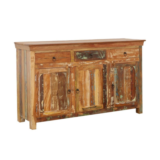 Henry 3 - door Accent Cabinet Reclaimed Wood | Coaster | Home Elegance USA
