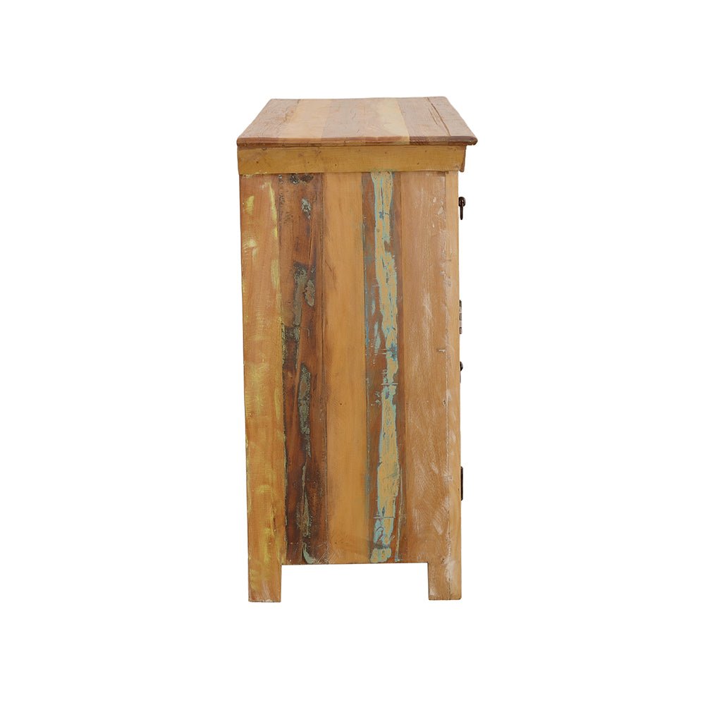 Henry 3 - door Accent Cabinet Reclaimed Wood | Coaster | Home Elegance USA