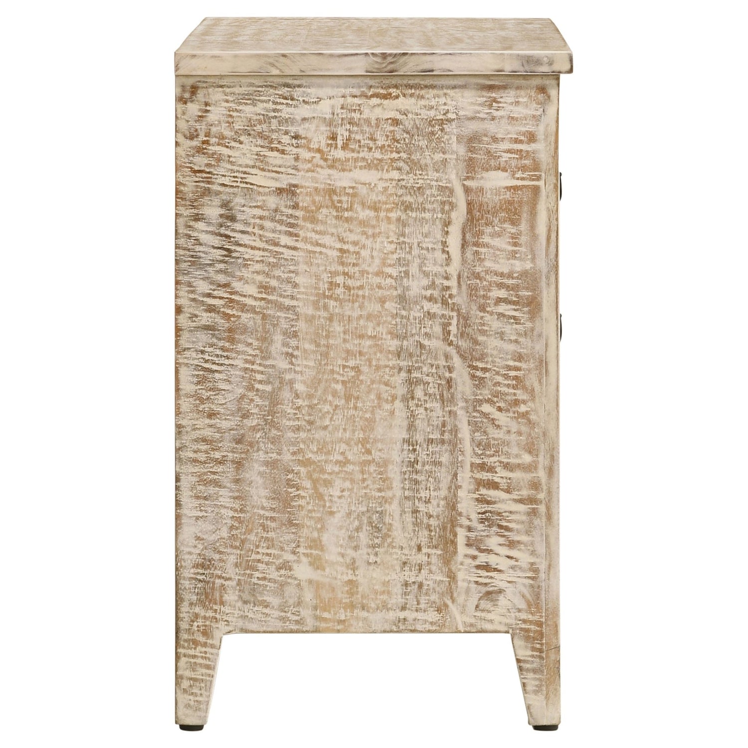 Mariska 3 - drawer Wooden Accent Cabinet White Distressed | Coaster | Home Elegance USA
