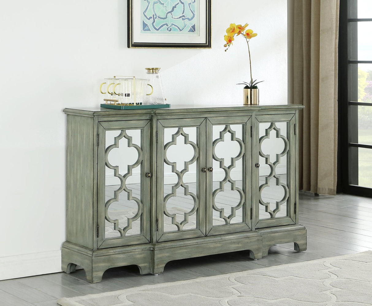 Erigeron 4 - door Accent Cabinet Grey | Coaster | Home Elegance USA