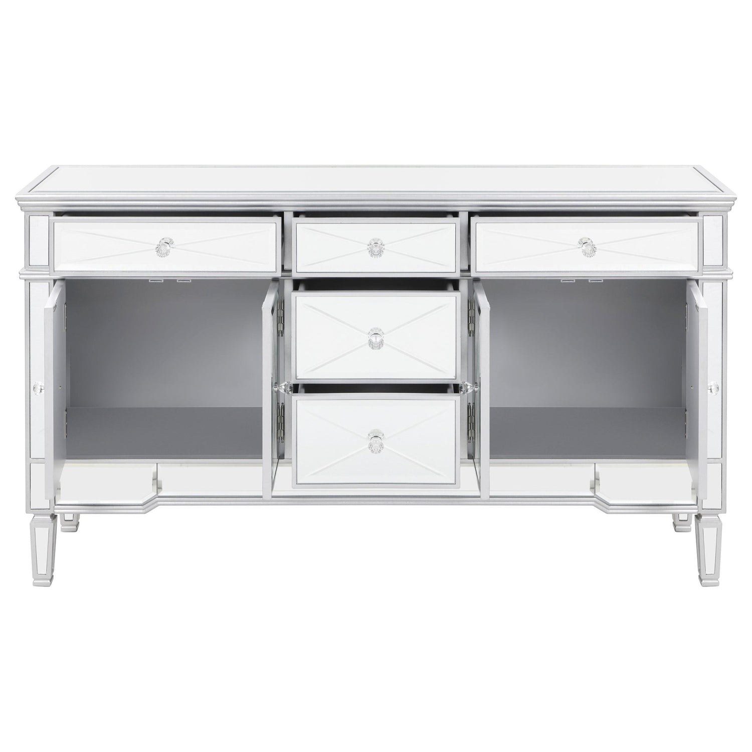 Duchess 5 - drawer Accent Cabinet Silver | Coaster | Home Elegance USA