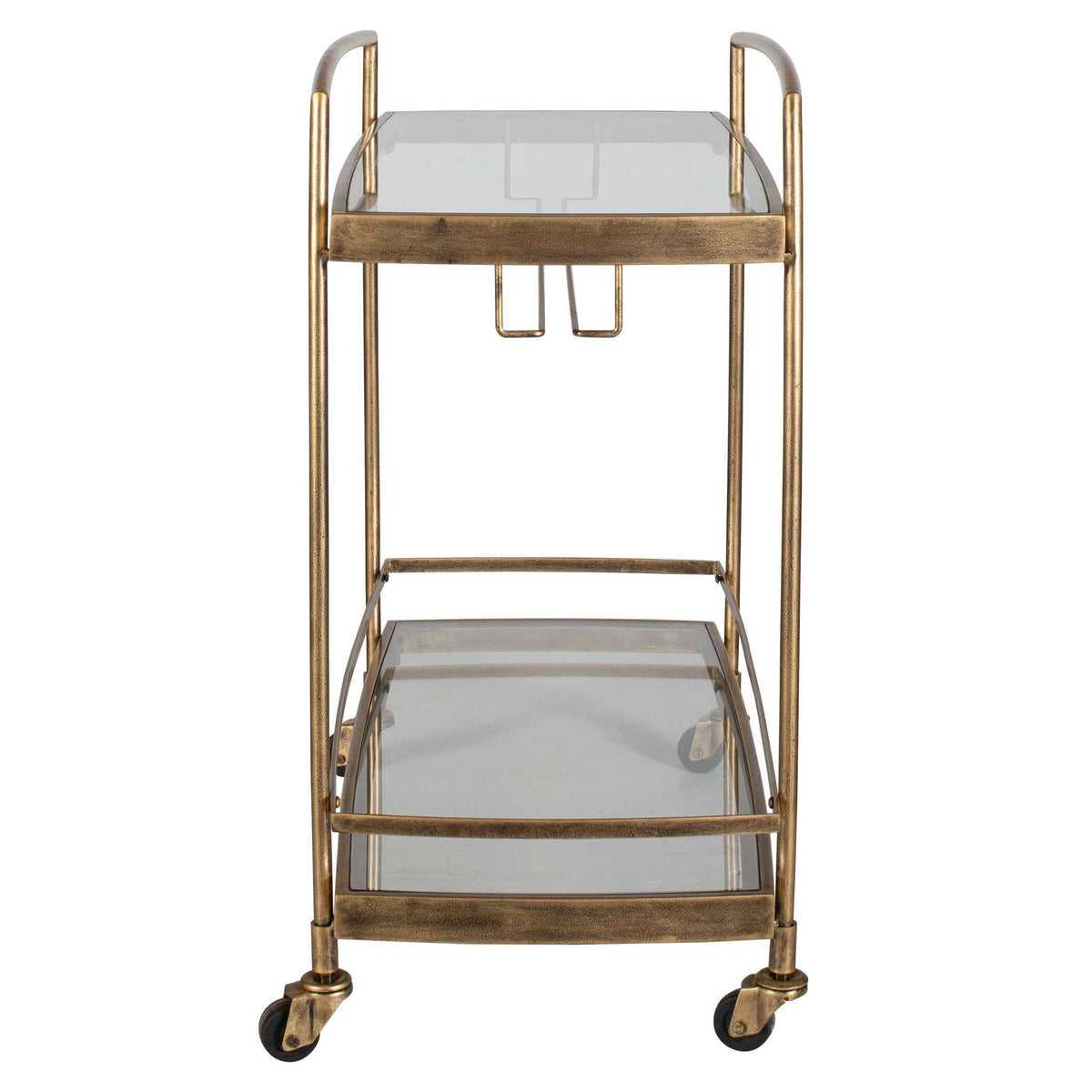 Scarritt Bar Cart Antique Brass - Gold by Uttermost - View 4
