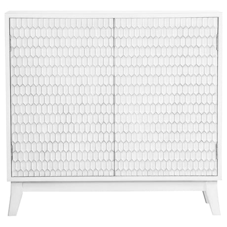 Gambon Rectangular 2 - door Accent Cabinet White | Coaster | Home Elegance USA