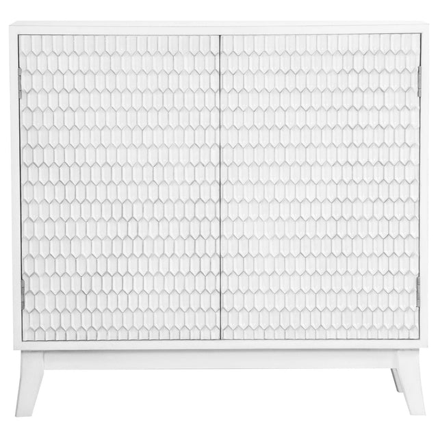 Gambon Rectangular 2 - door Accent Cabinet White | Coaster | Home Elegance USA