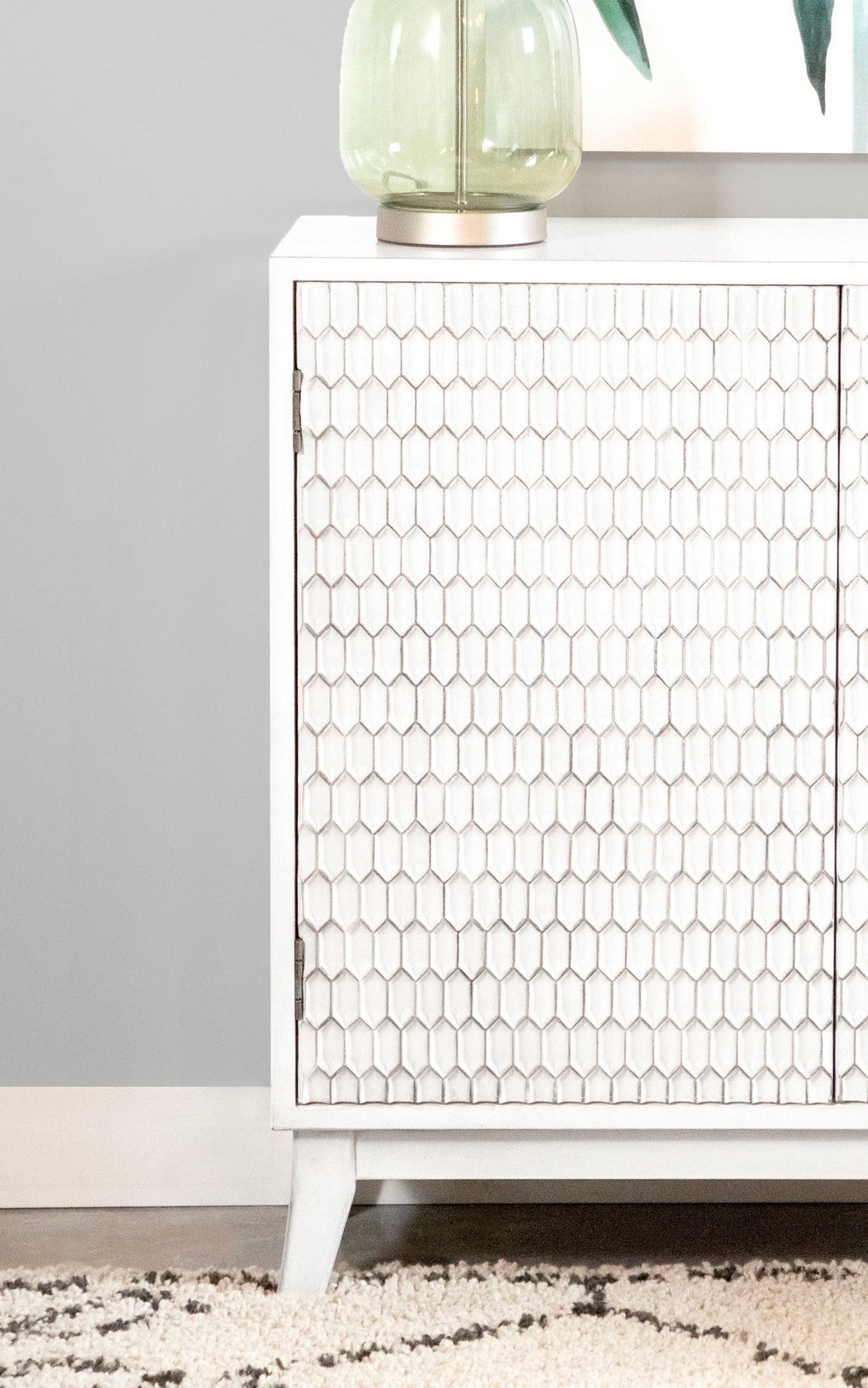 Gambon Rectangular 2 - door Accent Cabinet White | Coaster | Home Elegance USA