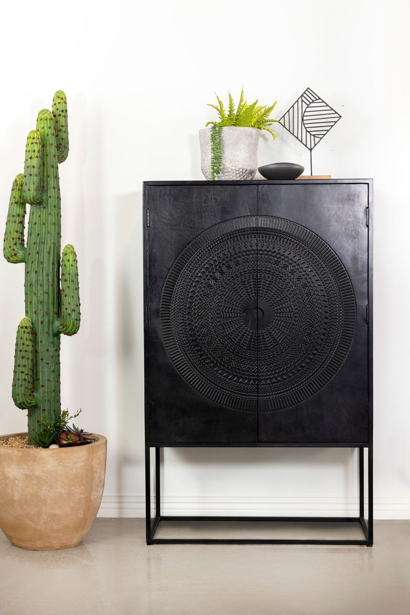 Jenna 2 - door Accent Cabinet Black | Coaster | Home Elegance USA