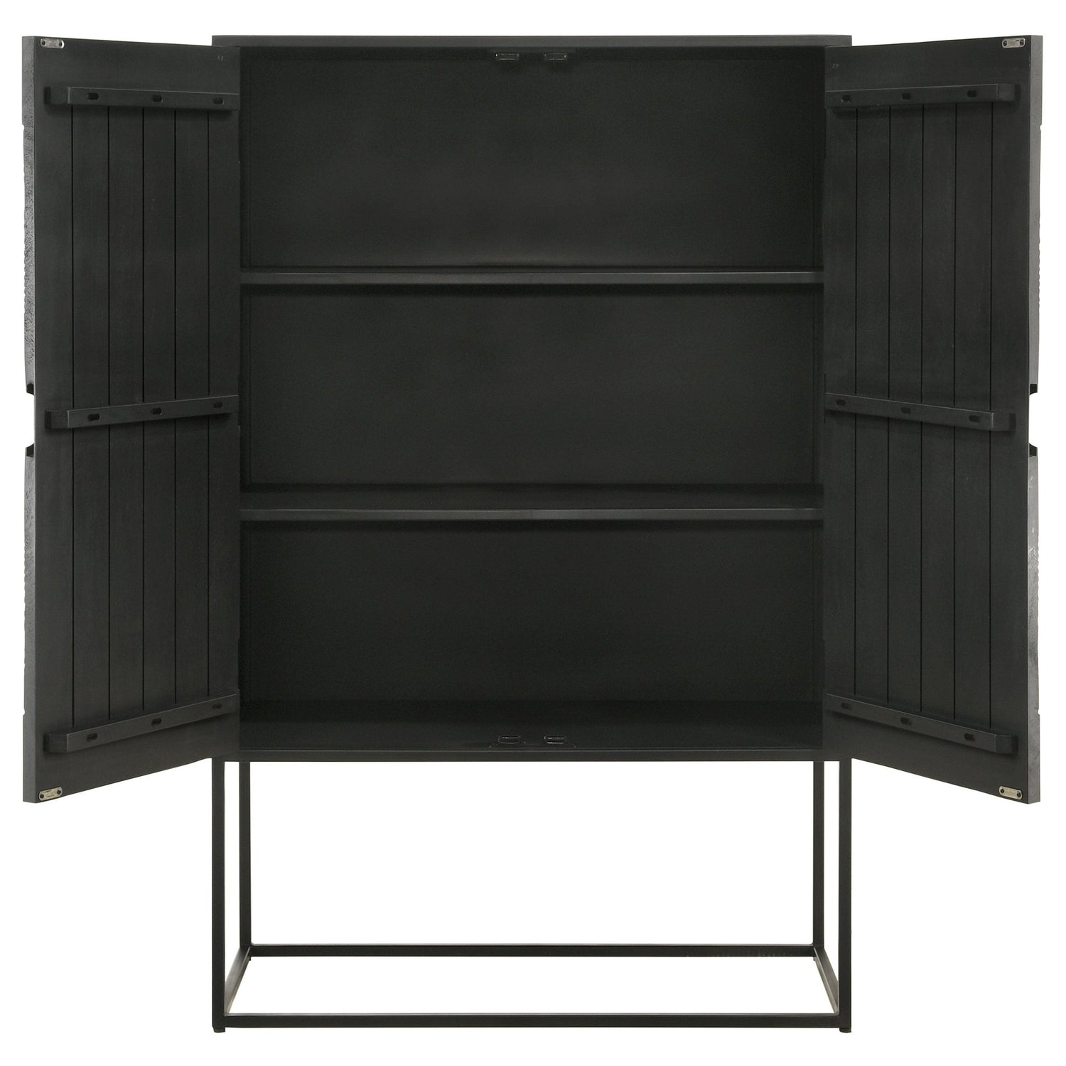 Jenna 2 - door Accent Cabinet Black | Coaster | Home Elegance USA
