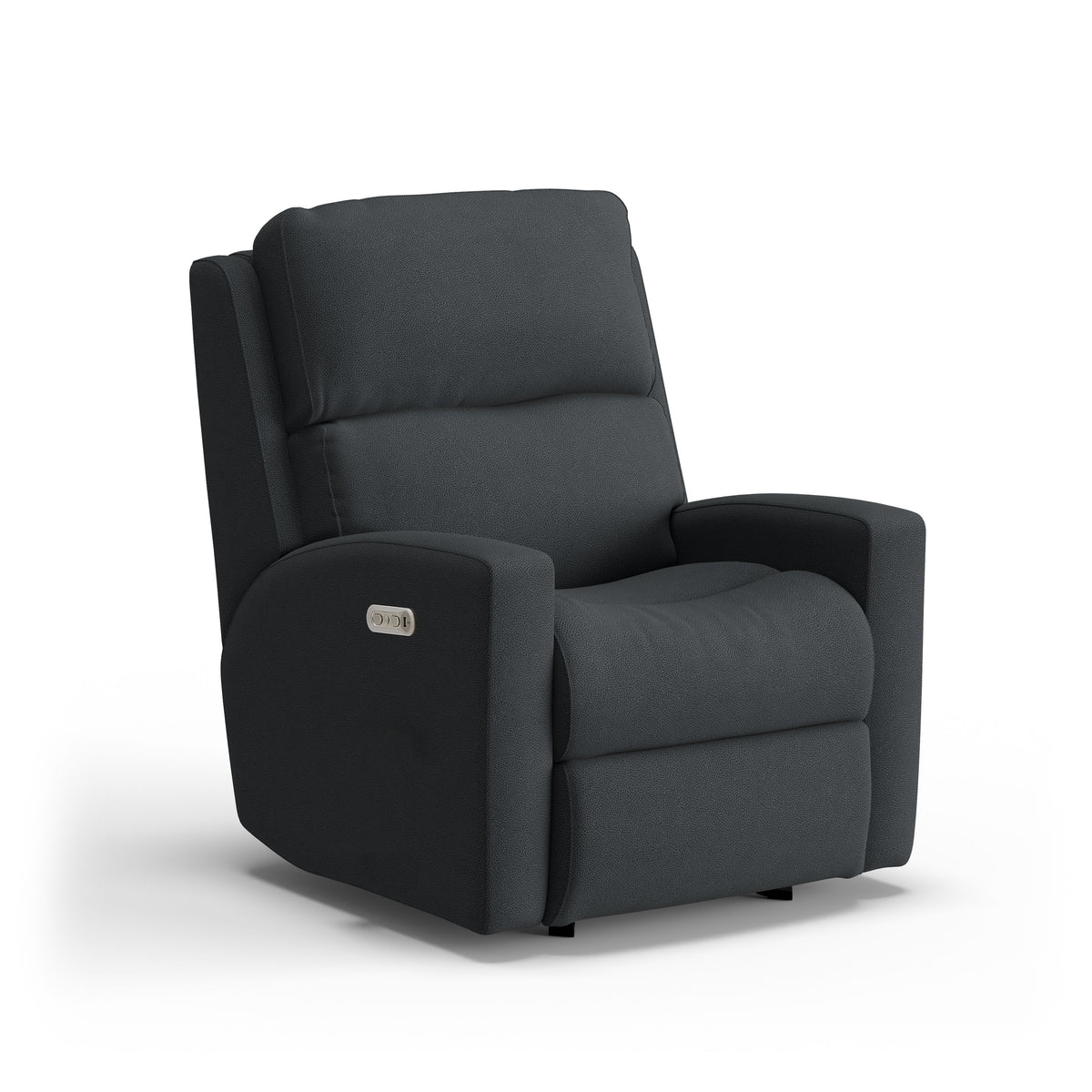 Catalina Transitional Fabric Power Recliner With Power Headrest | Flexsteel