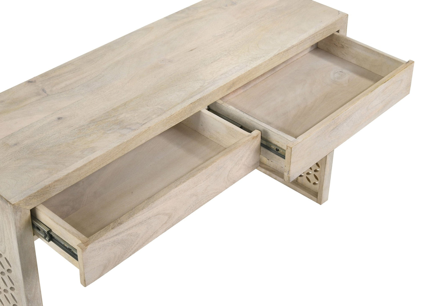 Console Table - Rickman Rectangular 2-drawer Console Table White Washed