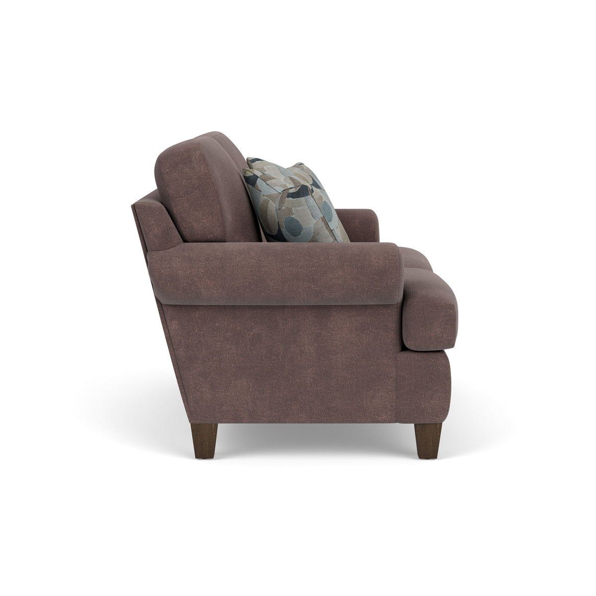 Moxy Fabric Loveseat, T-Shaped Seat Cushion, Curved Sock Arms | Flexsteel