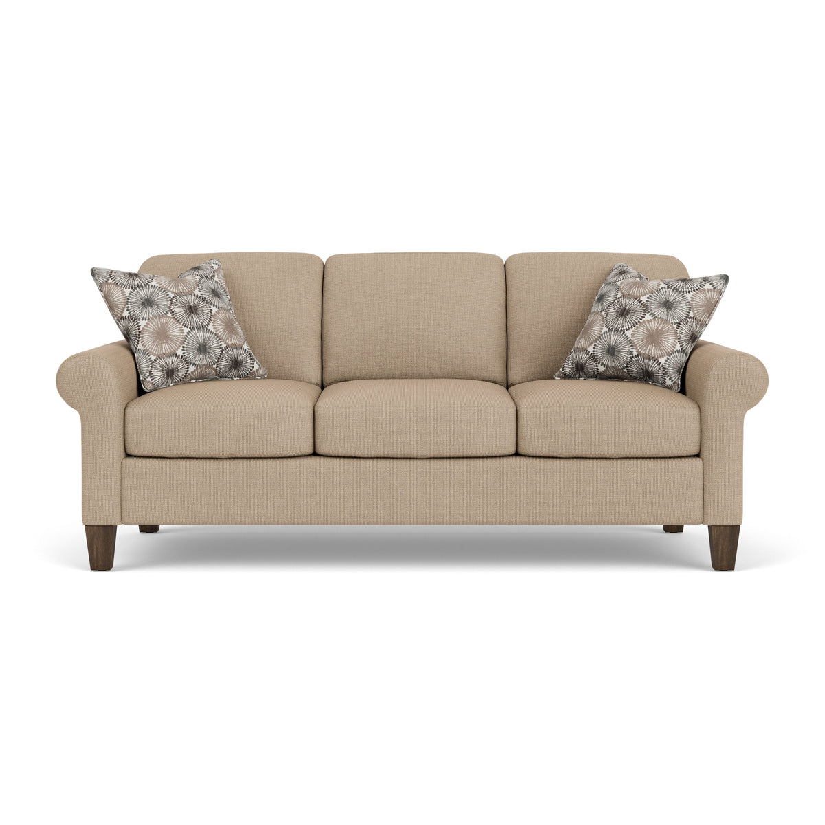 Moxy Fabric Sofa, Curved Sock Arms | Flexsteel
