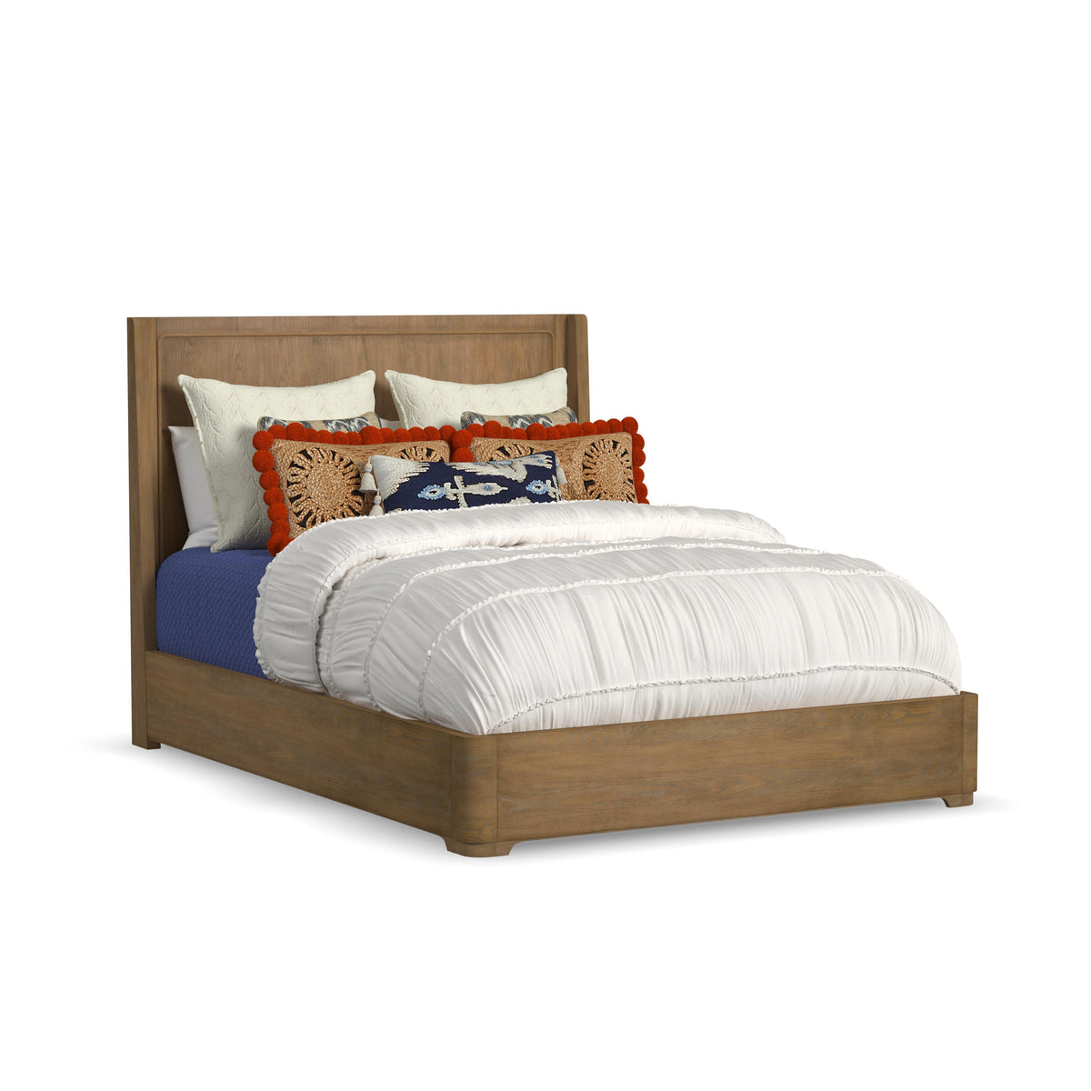 Normandy Queen Panel Bed - Light Brown | Flexsteel