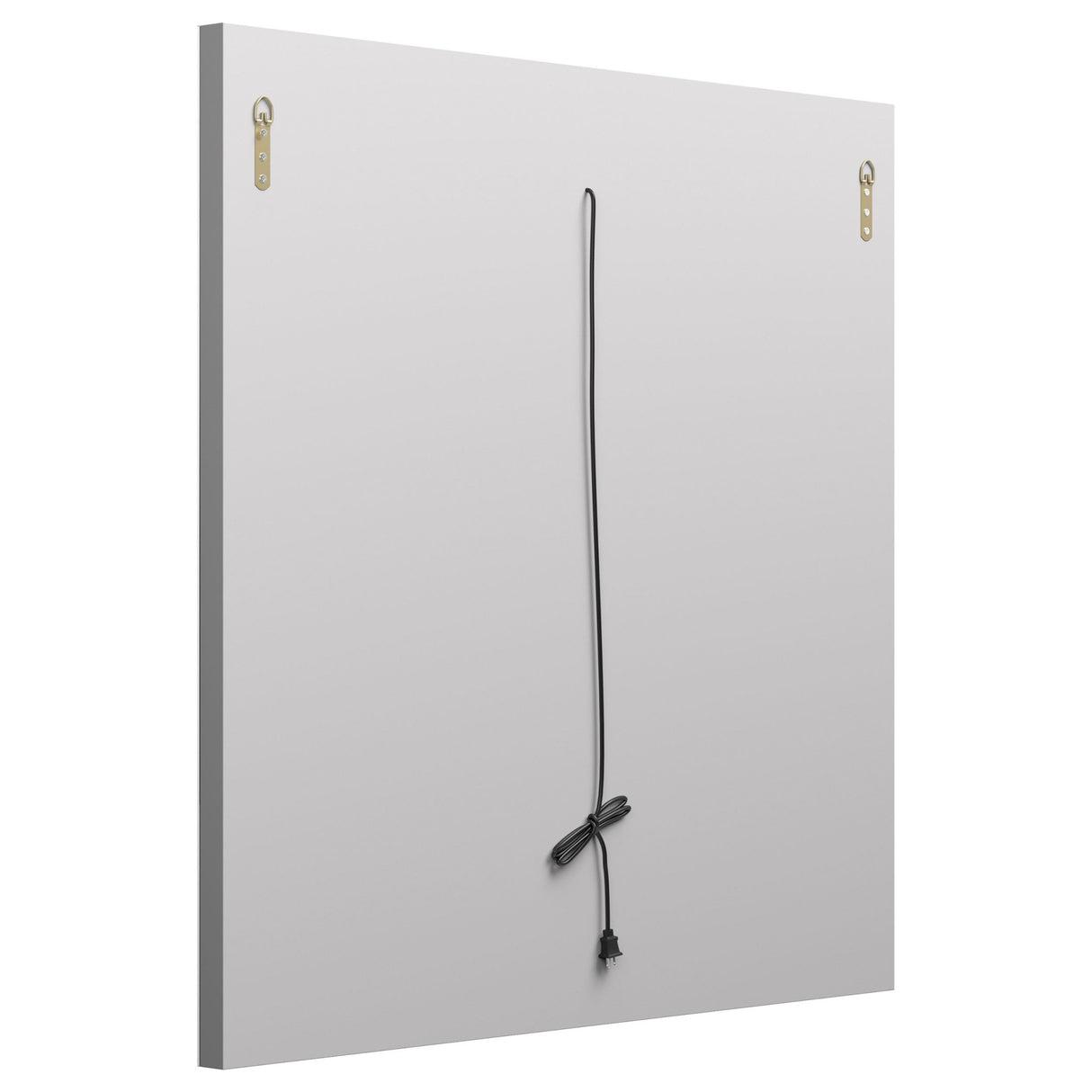 Wall Mirror - Theresa LED Wall Mirror Silver and Black