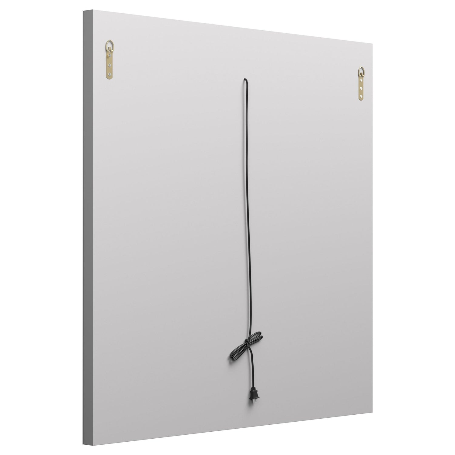Wall Mirror - Theresa LED Wall Mirror Silver and Black