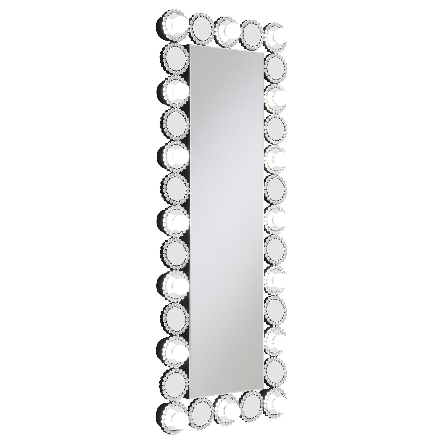 Aghes Rectangular Wall Mirror with LED Lighting Mirror | Coaster | Home Elegance USA