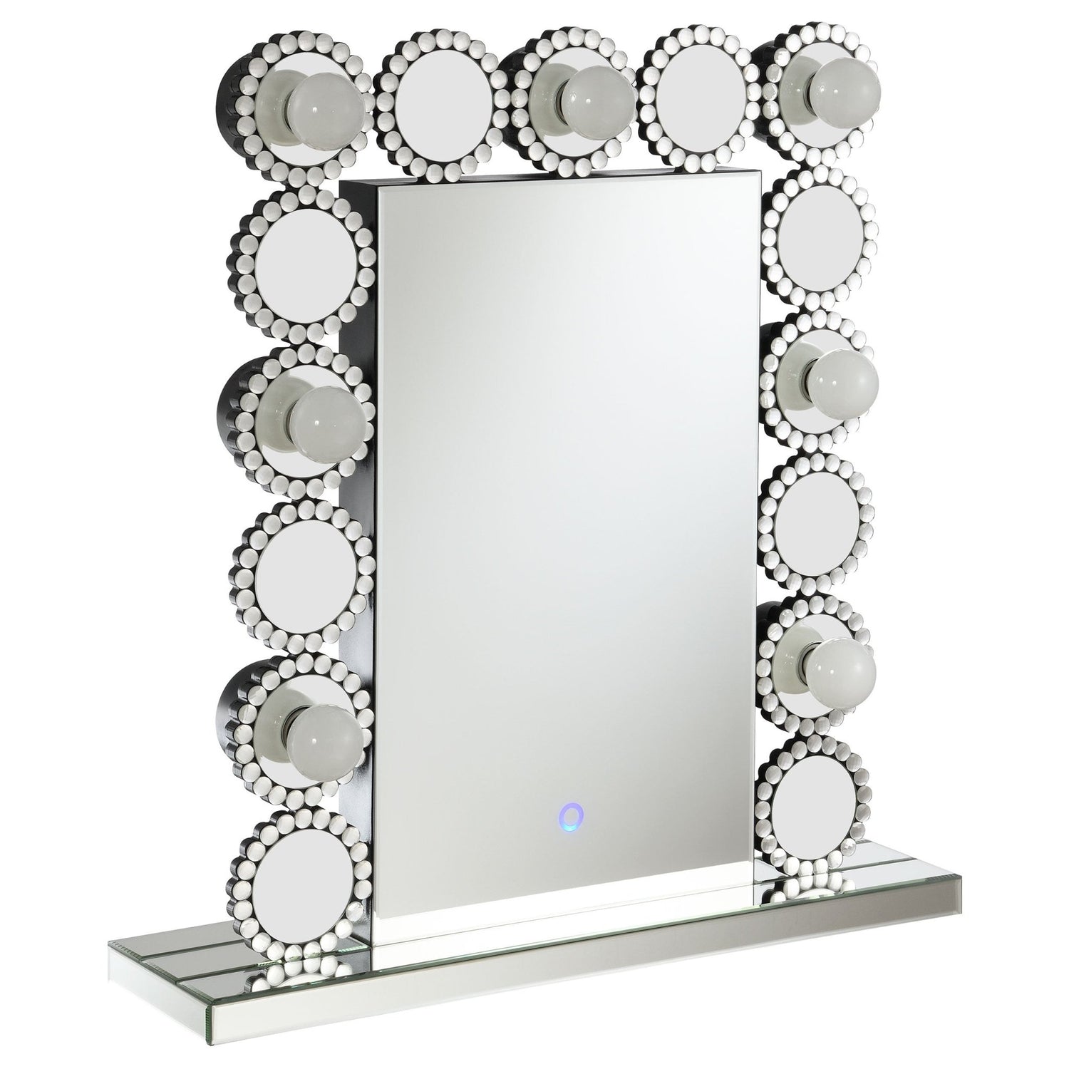 Aghes Rectangular Table Mirror with LED Lighting Mirror | Coaster | Home Elegance USA