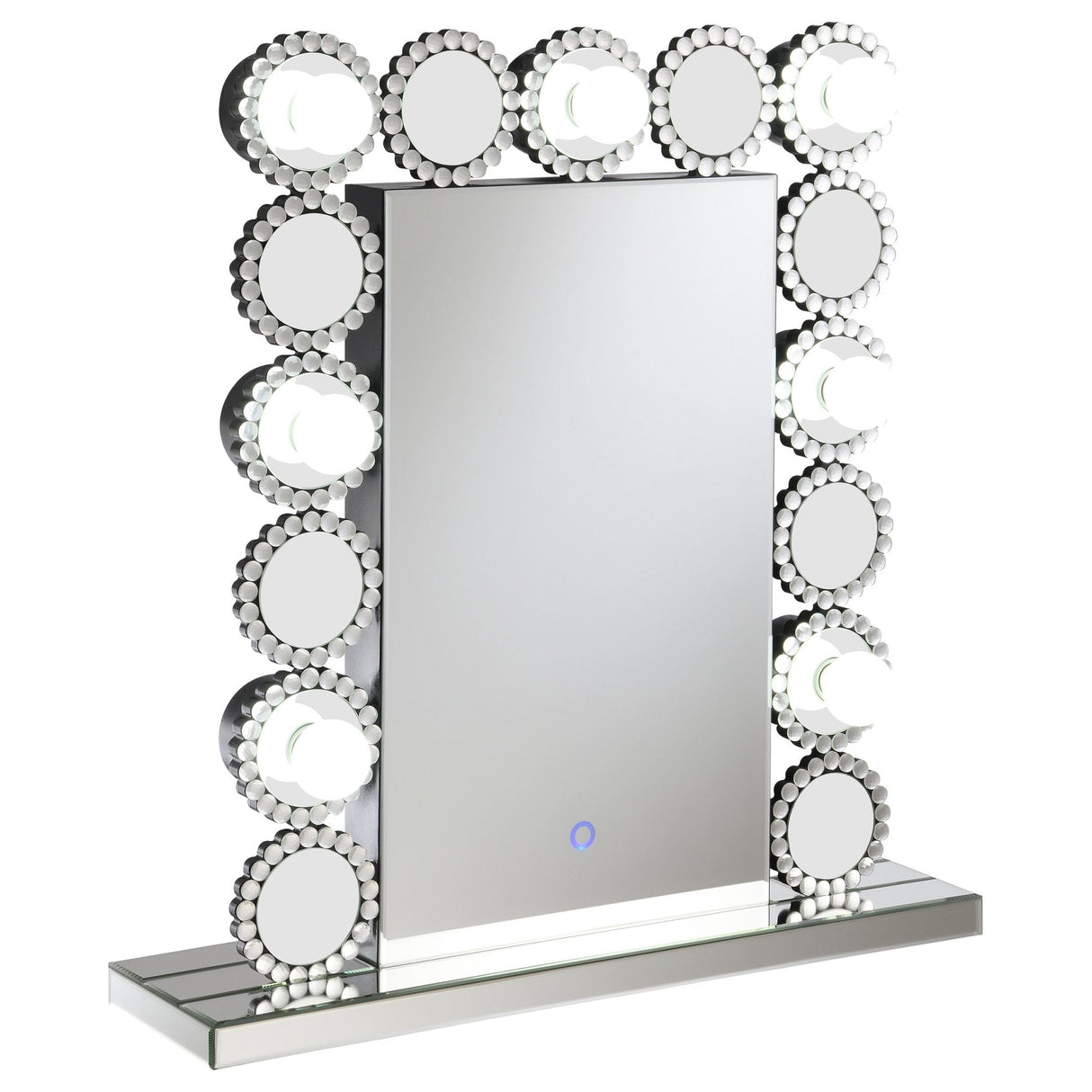 Aghes Rectangular Table Mirror with LED Lighting Mirror | Coaster | Home Elegance USA