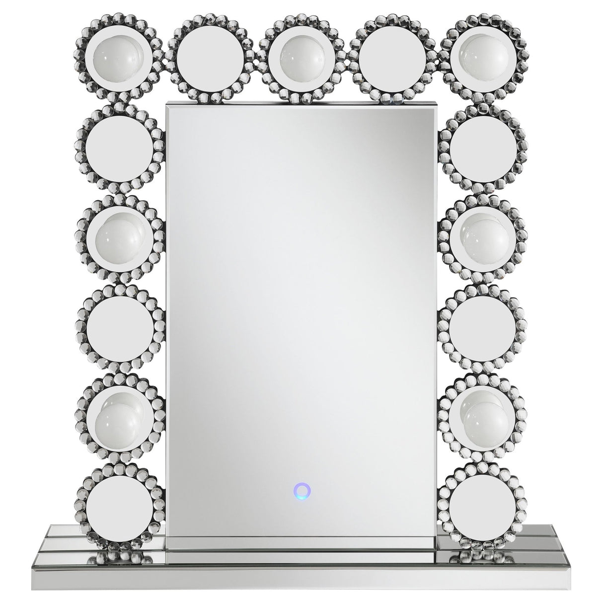 Aghes Rectangular Table Mirror with LED Lighting Mirror | Coaster | Home Elegance USA