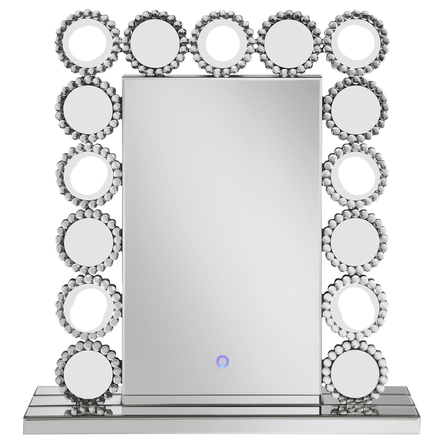 Aghes Rectangular Table Mirror with LED Lighting Mirror | Coaster | Home Elegance USA