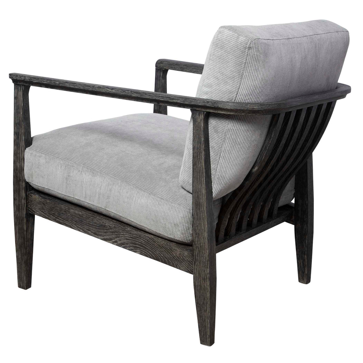 Brunei Modern Accent Chair - Light Gray by Uttermost - View 4
