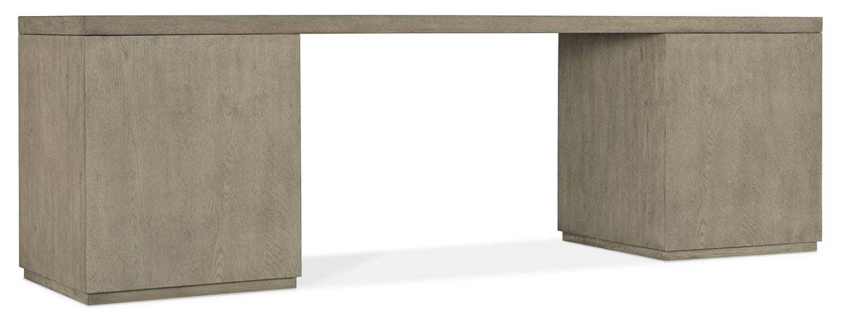 Linville Falls 96" Desk With Two Files - Gray by Hooker Furniture - View 3