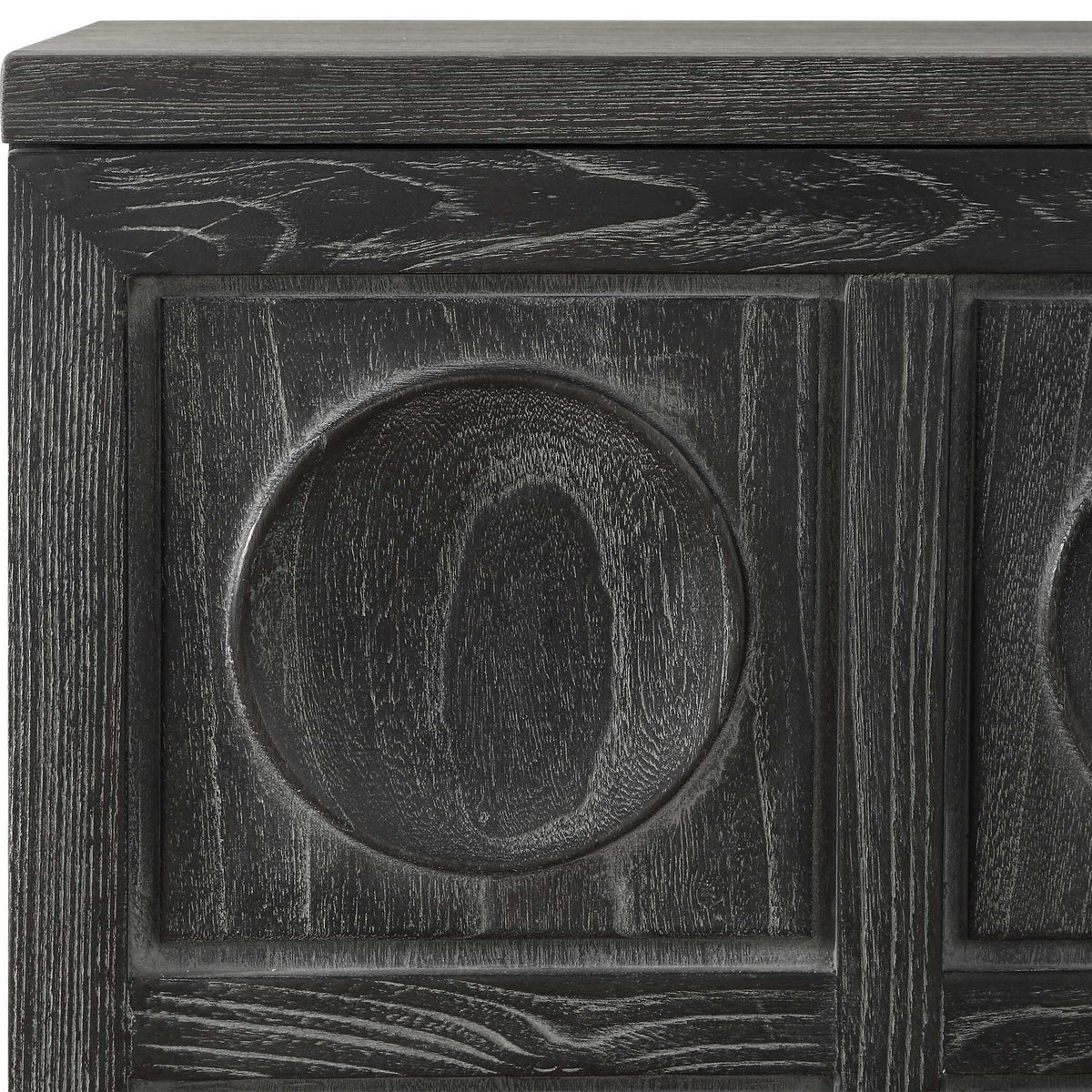 Shelby 2 Door Ebony Stained Cabinet - Black by Uttermost - View 8