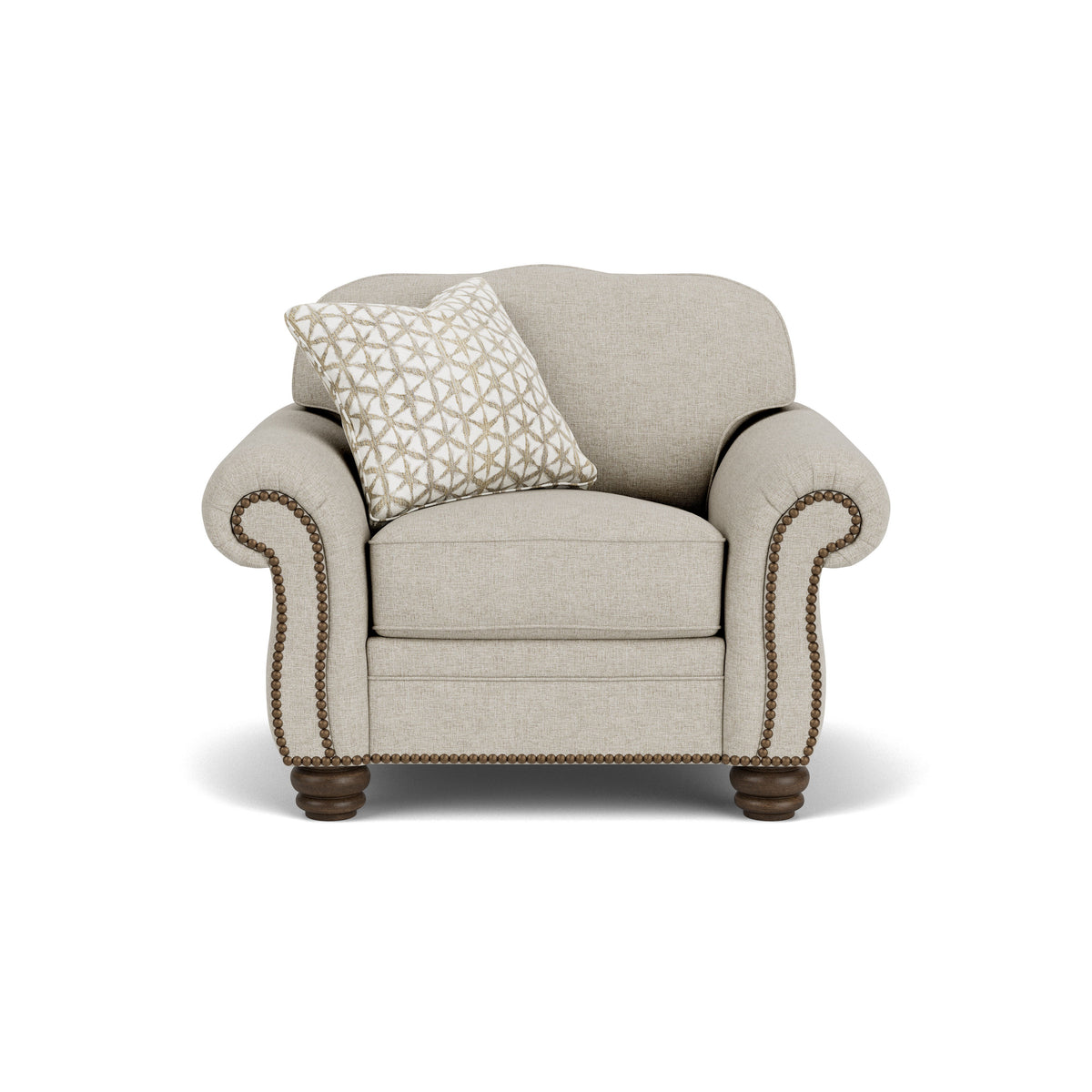Bexley Fabric Chair, Nailhead Trim | Flexsteel