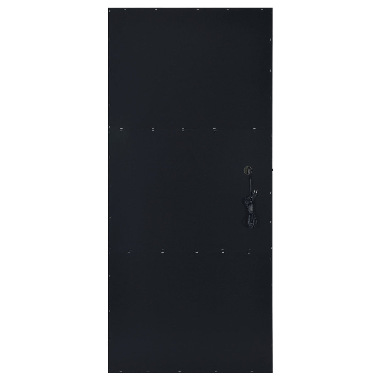 Floor Mirror - Zayan Full Length Floor Mirror With Lighting Black High Gloss