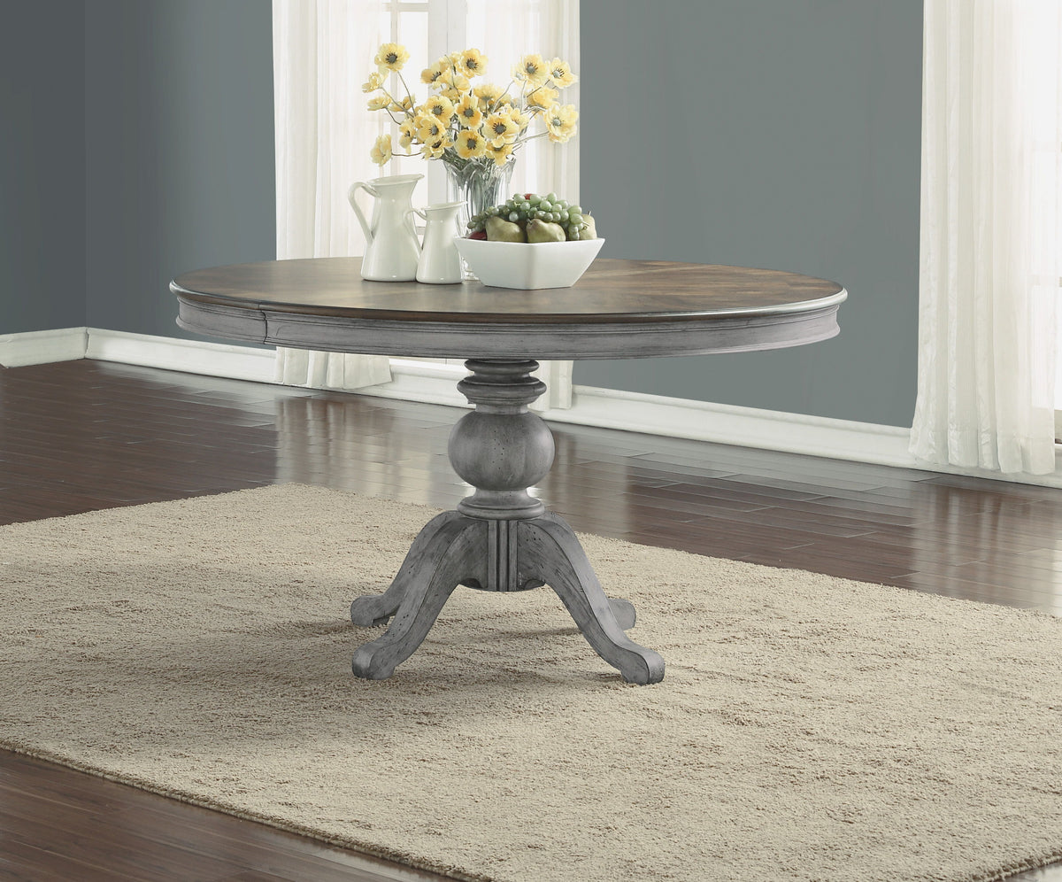 Plymouth Round Pedestal Dining Table - Gray | Flexsteel