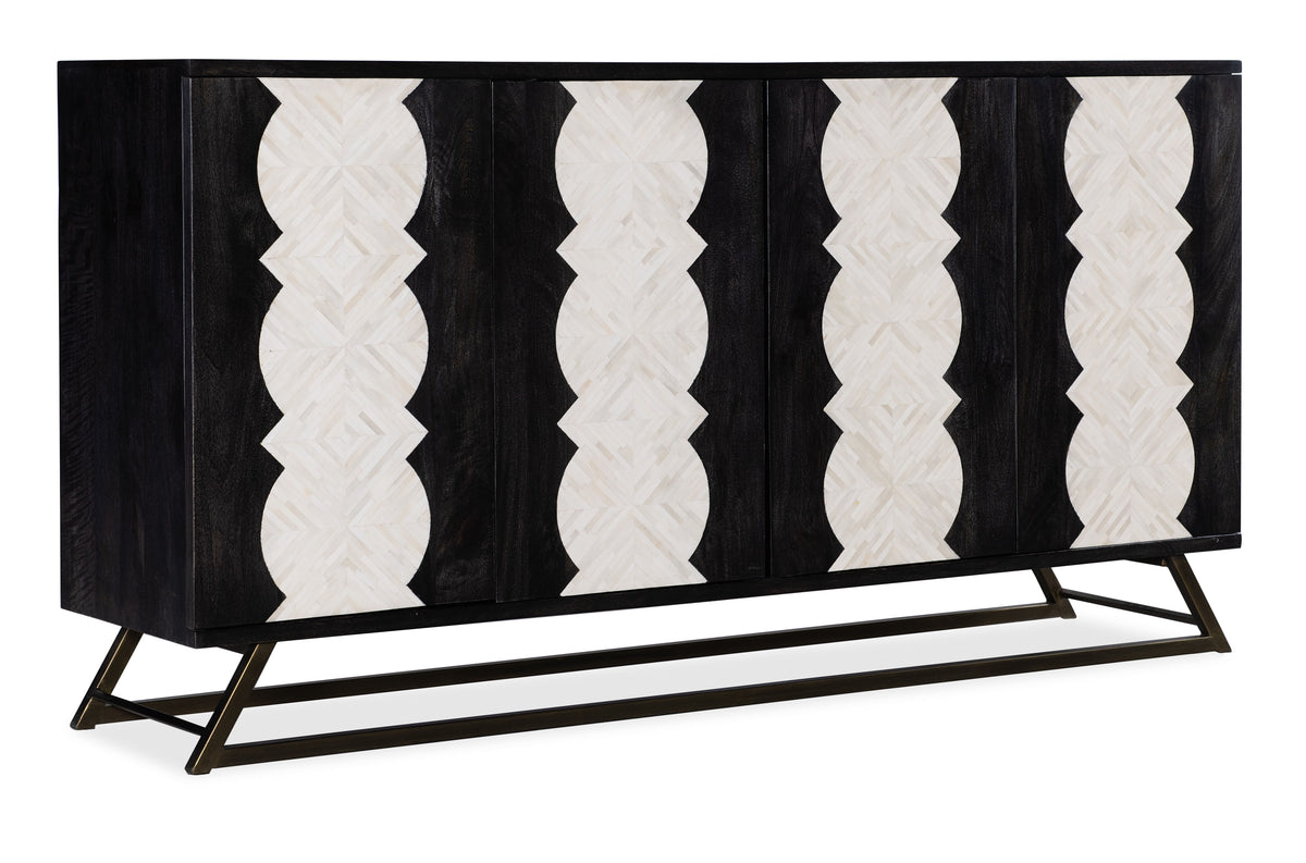 Commerce And Market Moroccan Modern Credenza - Black / Beige by Hooker Furniture - View 1