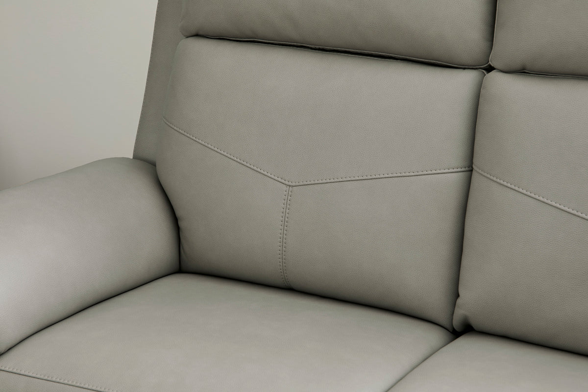 Vernon Power Reclining Sofa With Console, Power Headrest, Lumbar, Heat & Massage - Dove Gray | Flexsteel